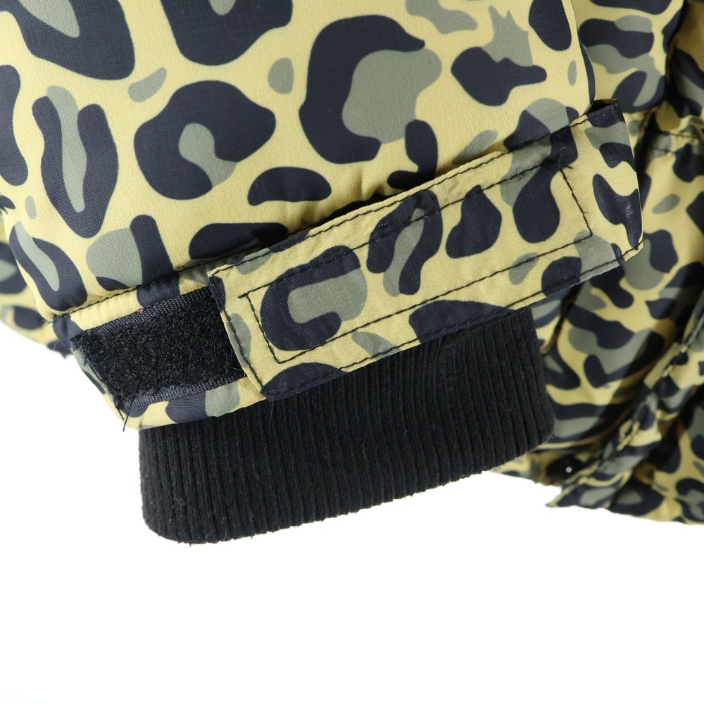 RVCA(ルーカ) クルーシャル パファー ジャケット 中綿 レオパード フィーディ BC042778 イエロー