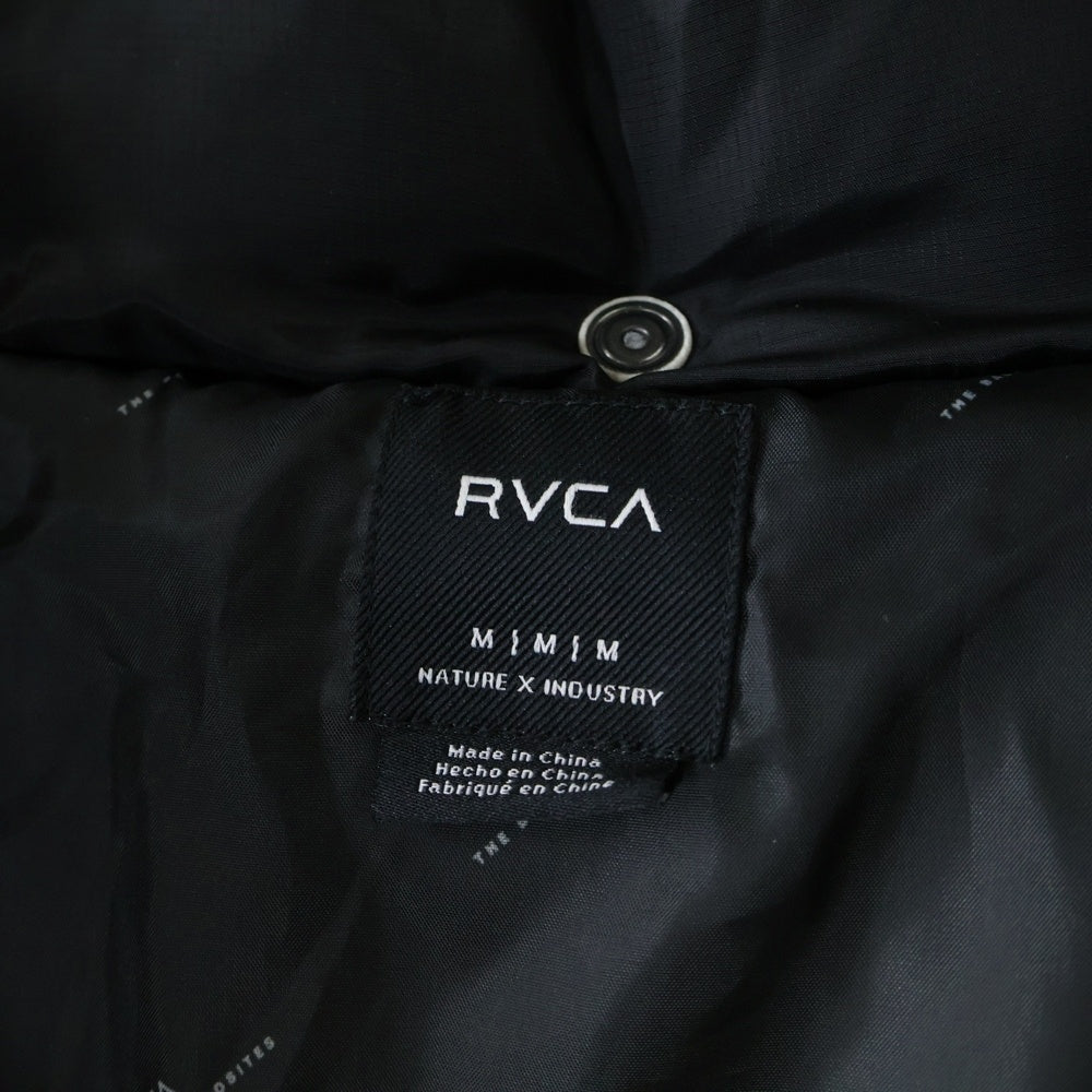 RVCA(ルーカ) クルーシャル パファー ジャケット 中綿 レオパード フィーディ BC042778 イエロー