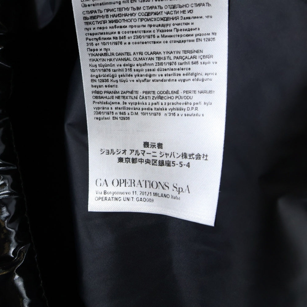 Armani Exchange(アルマーニ エクスチェンジ) Regular Fit Inflatable Coat レギュラー フィット インフレータブル コート ダウンジャケット アウター ブラック