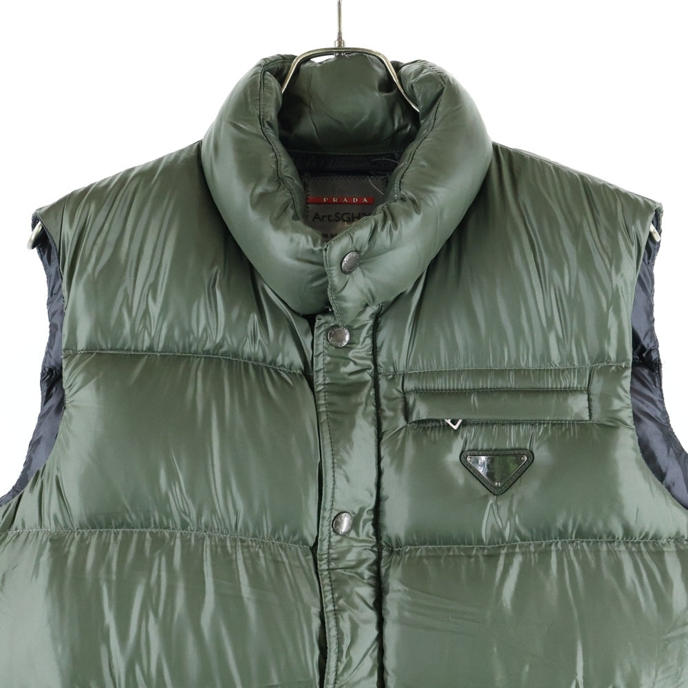 PRADA SPORT(プラダ スポーツ) ナイロン ダウン ベスト グリーン SGH282 8112 AR0
