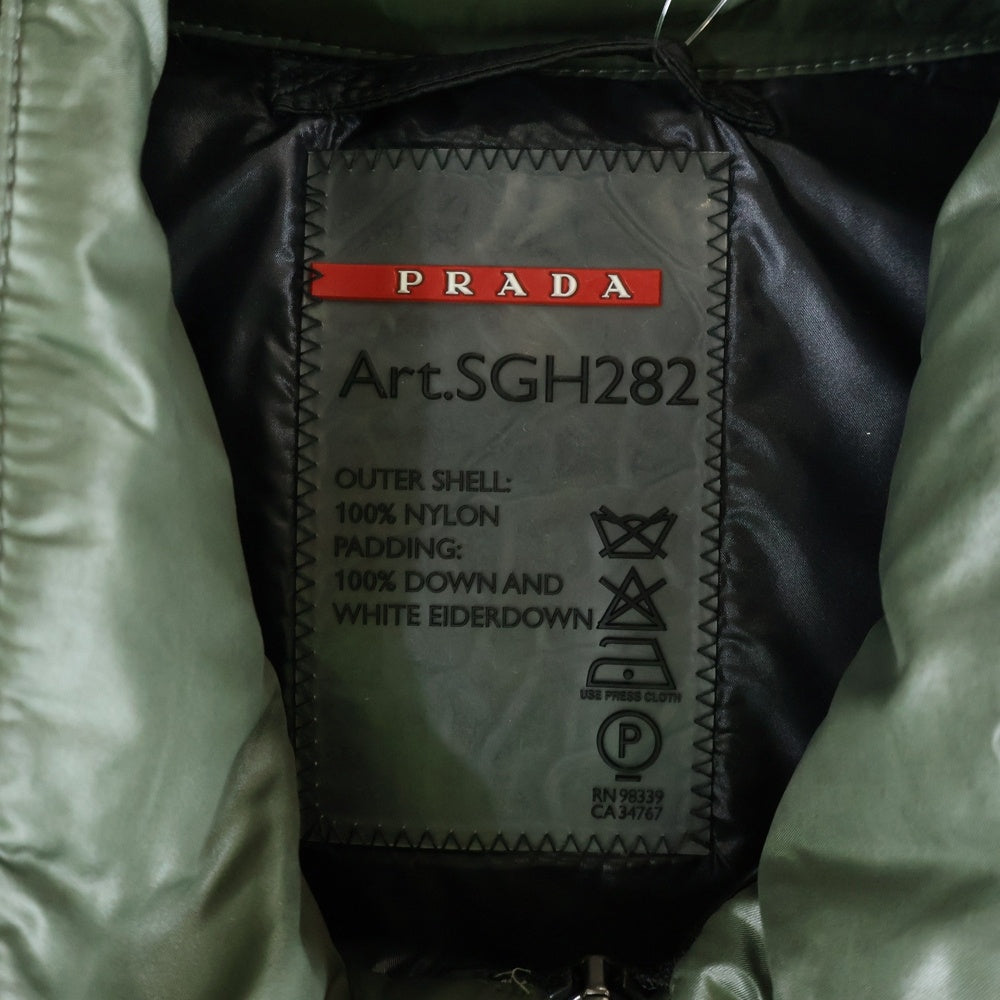 PRADA SPORT(プラダ スポーツ) ナイロン ダウン ベスト グリーン SGH282 8112 AR0