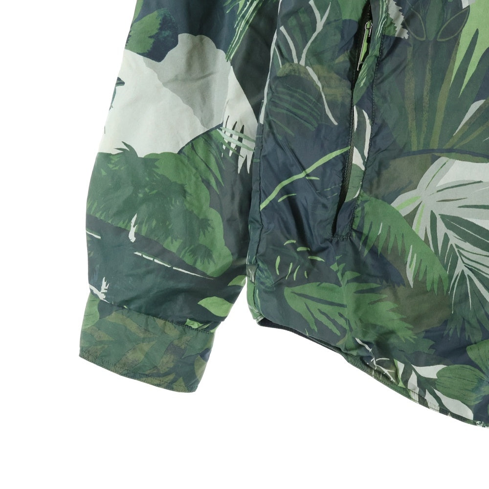 VALENTINO(ヴァレンティノ) FOREST 総柄 ナイロン リバーシブルジャケット グリーン