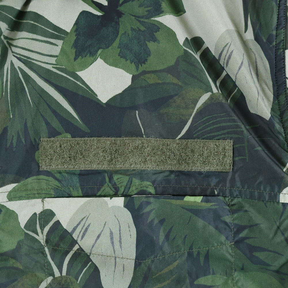 VALENTINO(ヴァレンティノ) FOREST 総柄 ナイロン リバーシブルジャケット グリーン