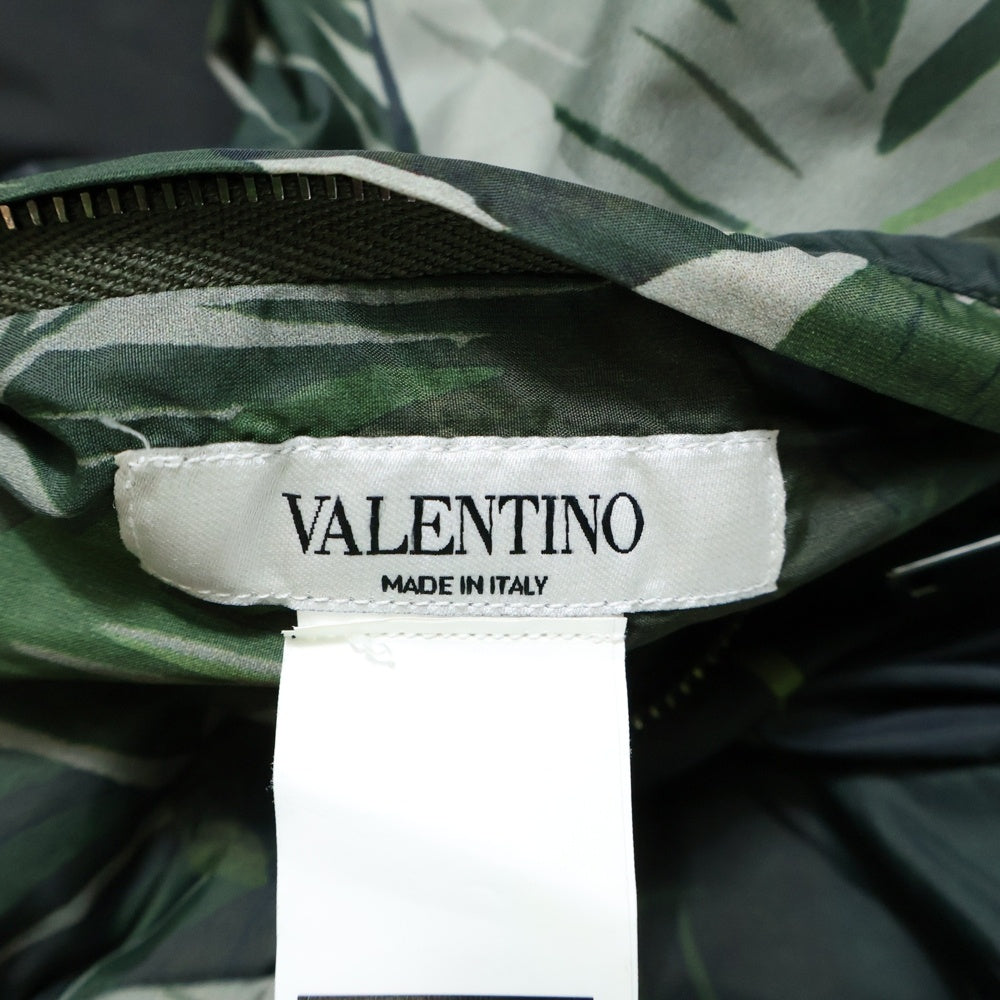 VALENTINO(ヴァレンティノ) FOREST 総柄 ナイロン リバーシブルジャケット グリーン