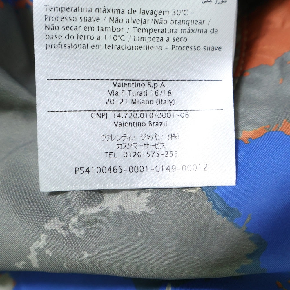 VALENTINO(ヴァレンティノ) ペイント総柄 フード付き ナイロンジャケット マルチカラー