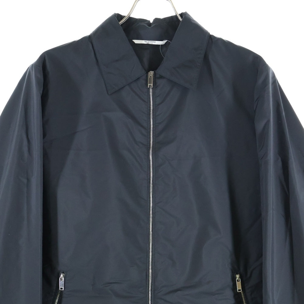 VALENTINO(ヴァレンティノ) バックロックスタッズ ジップアップ ナイロンジャケット ブラック