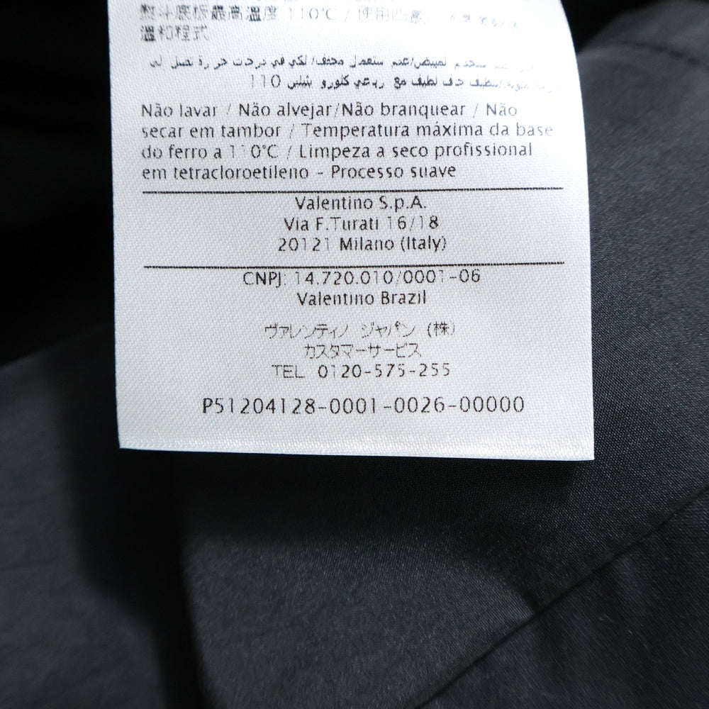 VALENTINO(ヴァレンティノ) バックロックスタッズ ジップアップ ナイロンジャケット ブラック