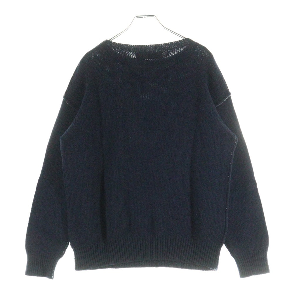 MARNI(マルニ) ステッチ ウール ニット 長袖セーターネイビー W14GCMGQ06Q00FH558-00B90