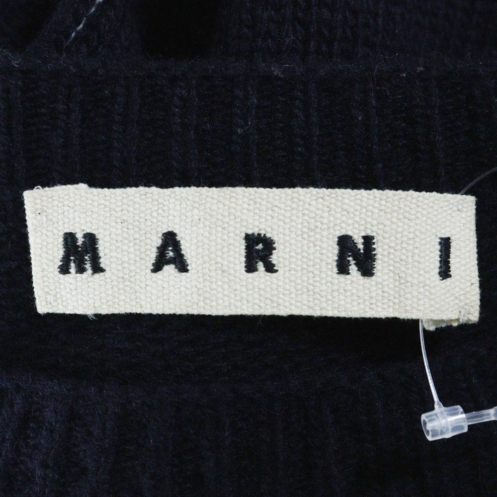 MARNI(マルニ) ステッチ ウール ニット 長袖セーターネイビー W14GCMGQ06Q00FH558-00B90