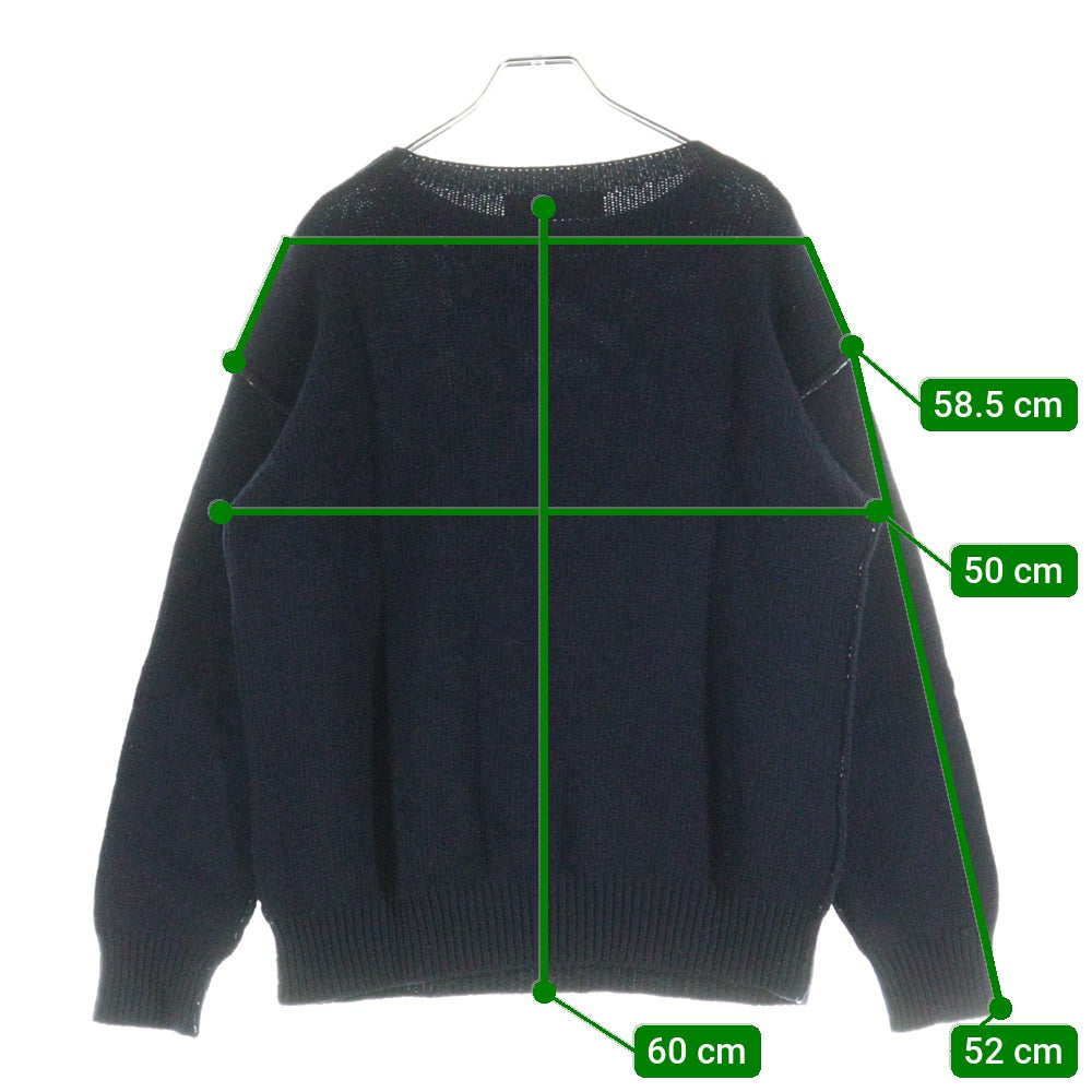 MARNI(マルニ) ステッチ ウール ニット 長袖セーターネイビー W14GCMGQ06Q00FH558-00B90