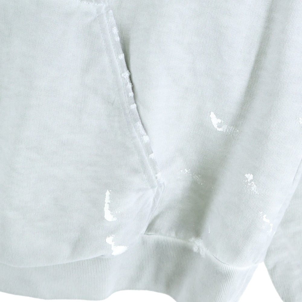 BALENCIAGA(バレンシアガ) 22AW 90/10 Hoodie Wide Fit 675003 TMVH4 フロントプリント プルオーバーパーカー グレー