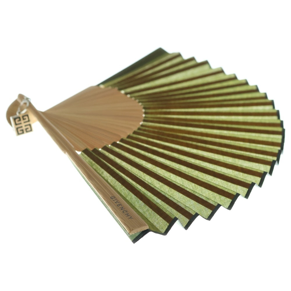 GIVENCHY(ジバンシィ) 4Gチャーム付 ノベルティ 扇子 グリーン