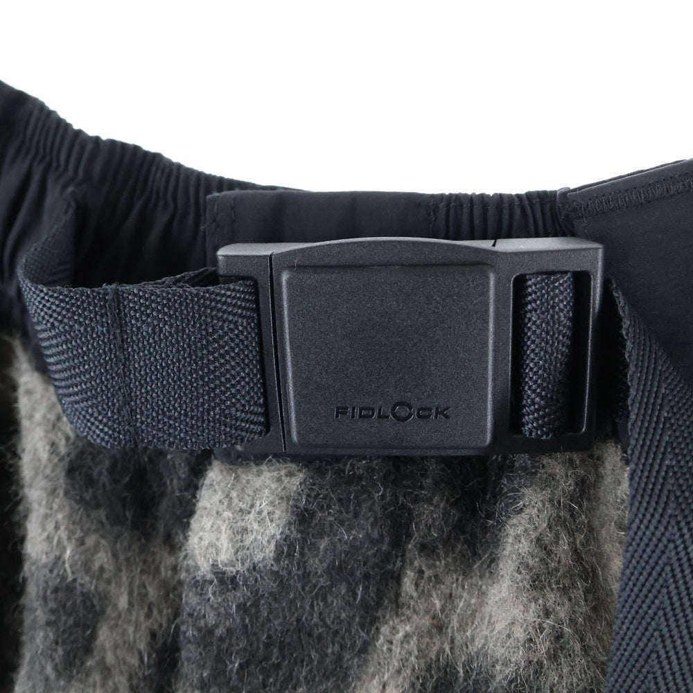 Y-3(ワイスリー) M LEO FLEECE FOOTBALL SHORTS レオ フリース フットボールショーツ モヘア ウエストベルト ヒョウ柄 ハーフパンツ ブラック 2JO001