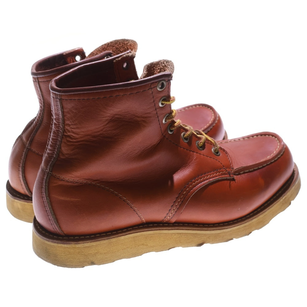 RED WING(レッド ウイング) 92年製 アイリッシュセッター 半円 犬タグ レースアップブーツ ワークブーツ Eワイズ ブラウン