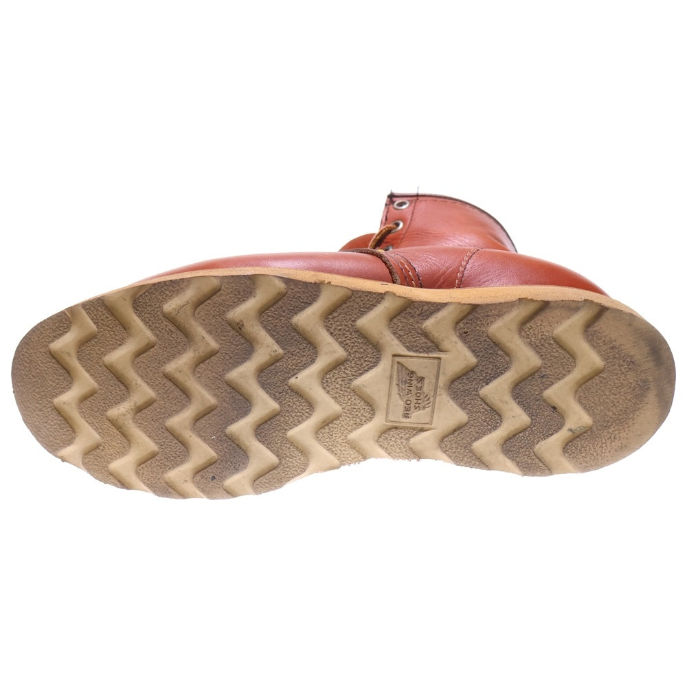 RED WING(レッド ウイング) 92年製 アイリッシュセッター 半円 犬タグ レースアップブーツ ワークブーツ Eワイズ ブラウン