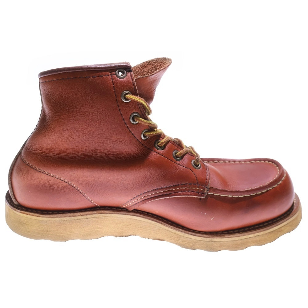 RED WING(レッド ウイング) 92年製 アイリッシュセッター 半円 犬タグ レースアップブーツ ワークブーツ Eワイズ ブラウン