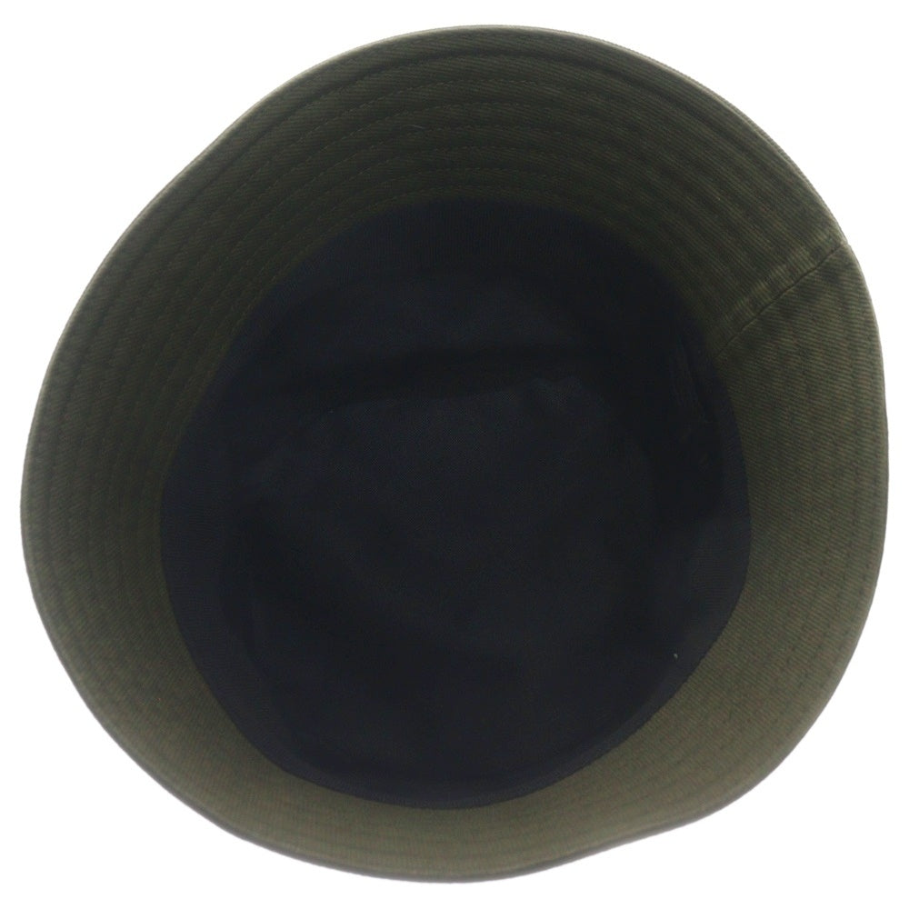 PRADA(プラダ) フロントロゴ刺繍 バケットハット カーキ