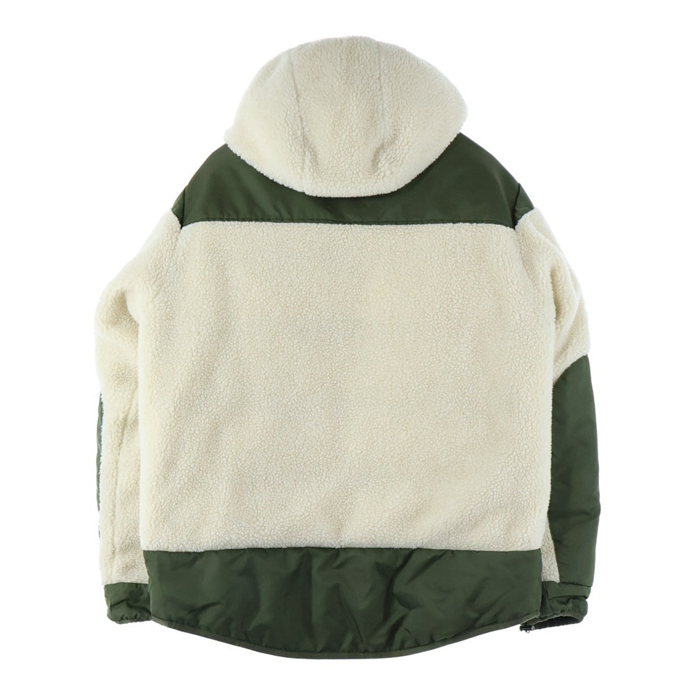 MONCLER(モンクレール) 21aw Goustan MCGOUSTAN リバーシブル ダウンジャケット ナイロン ボア G20911A00048 ホワイト ブラック