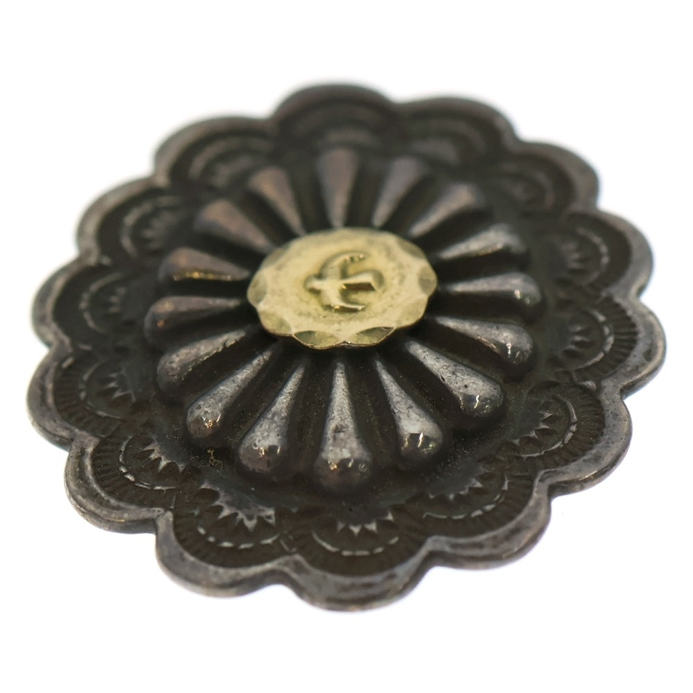 goro's(ゴローズ) K18付きフラワーコンチョ横 シルバー/ゴールド