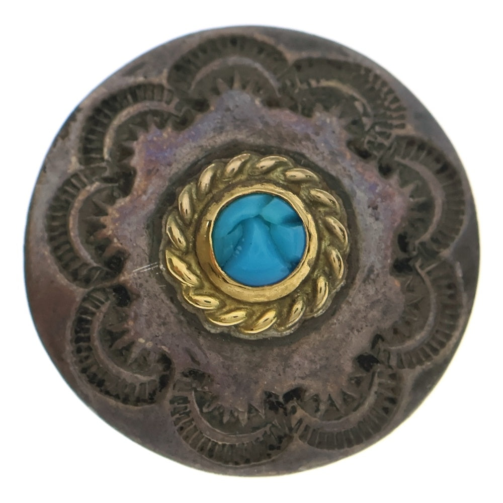 goro's(ゴローズ) 金縄ターコイズ付きスタンプコンチョ