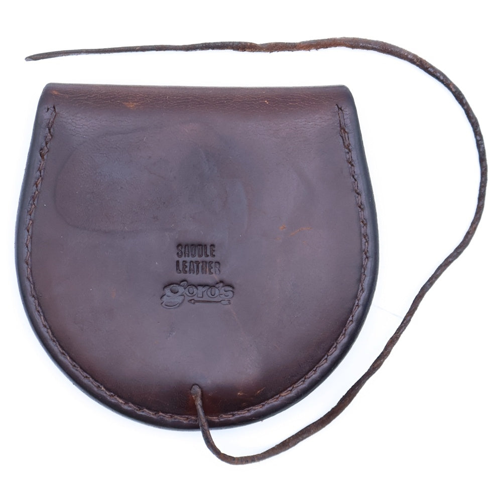 goro's(ゴローズ) 丸型小銭入れ こげ茶 ブラウン