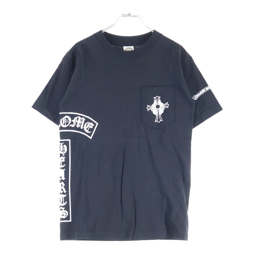 CHROME HEARTS(クロムハーツ) OLD SCROLL LOGO TEE サイドスクロールロゴ 半袖ポケットTシャツ カットソー ブラック