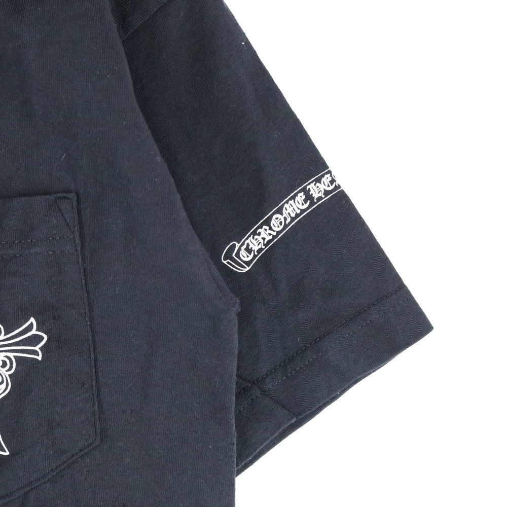 CHROME HEARTS(クロムハーツ) OLD SCROLL LOGO TEE サイドスクロールロゴ 半袖ポケットTシャツ カットソー ブラック