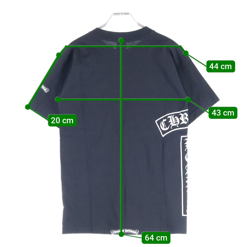 CHROME HEARTS(クロムハーツ) OLD SCROLL LOGO TEE サイドスクロールロゴ 半袖ポケットTシャツ カットソー ブラック