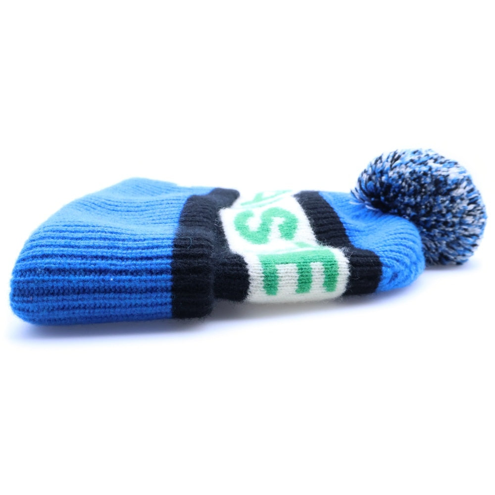 LACOSTE(ラコステ) Wool Logo Beanie ウール ビーニー ブルー RB 4171-F