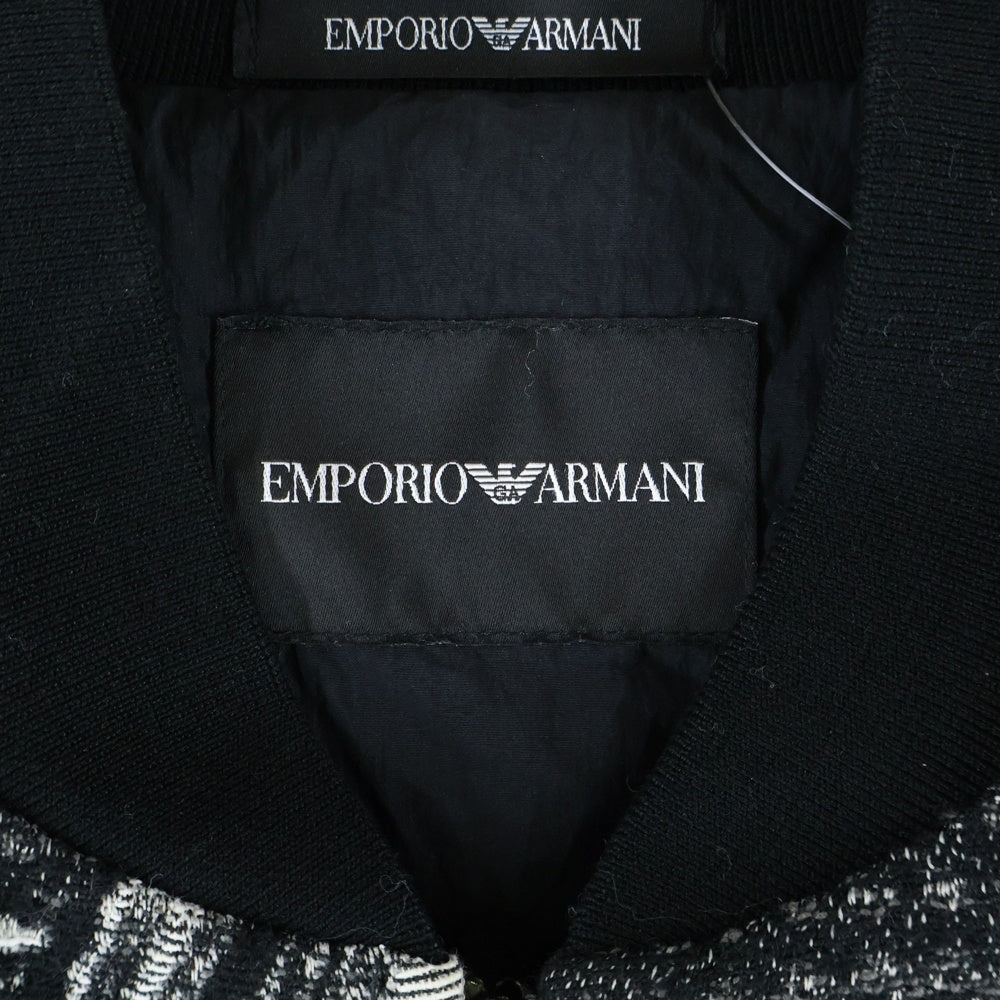 EMPORIO ARMANI(エンポリオアルマーニ) 総柄 ジップアップ ブルゾンジャケット ブラック I1R310 I1019