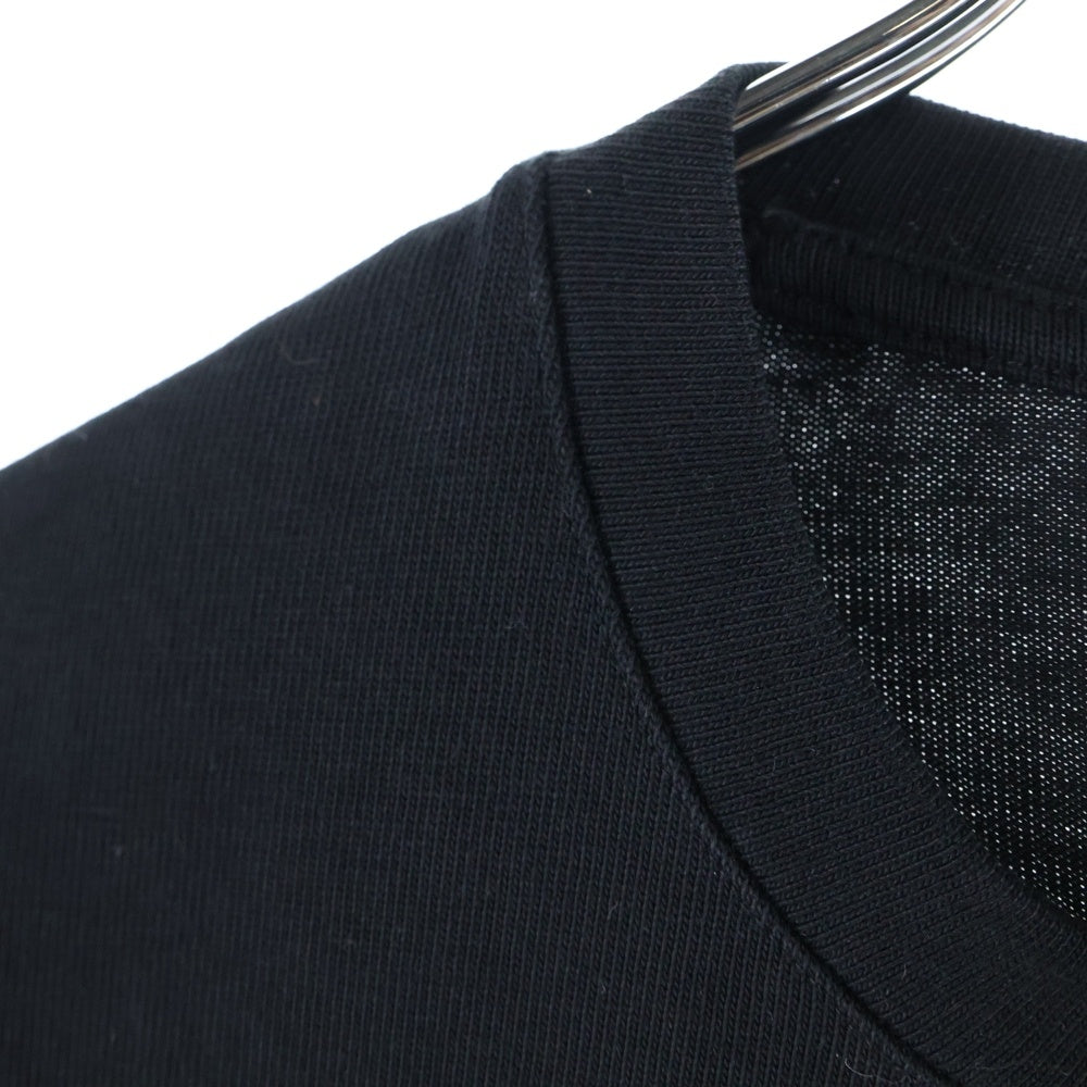 GIORGIO ARMANI(ジョルジオアルマーニ) 両面プリント クルーネック 半袖Tシャツ ブラック 3L1TCV 1JUFZ