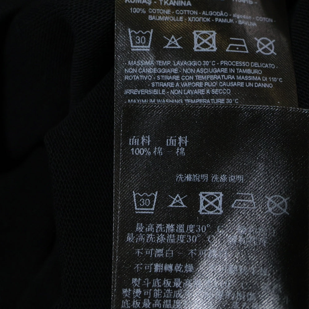 GIORGIO ARMANI(ジョルジオアルマーニ) 両面プリント クルーネック 半袖Tシャツ ブラック 3L1TCV 1JUFZ