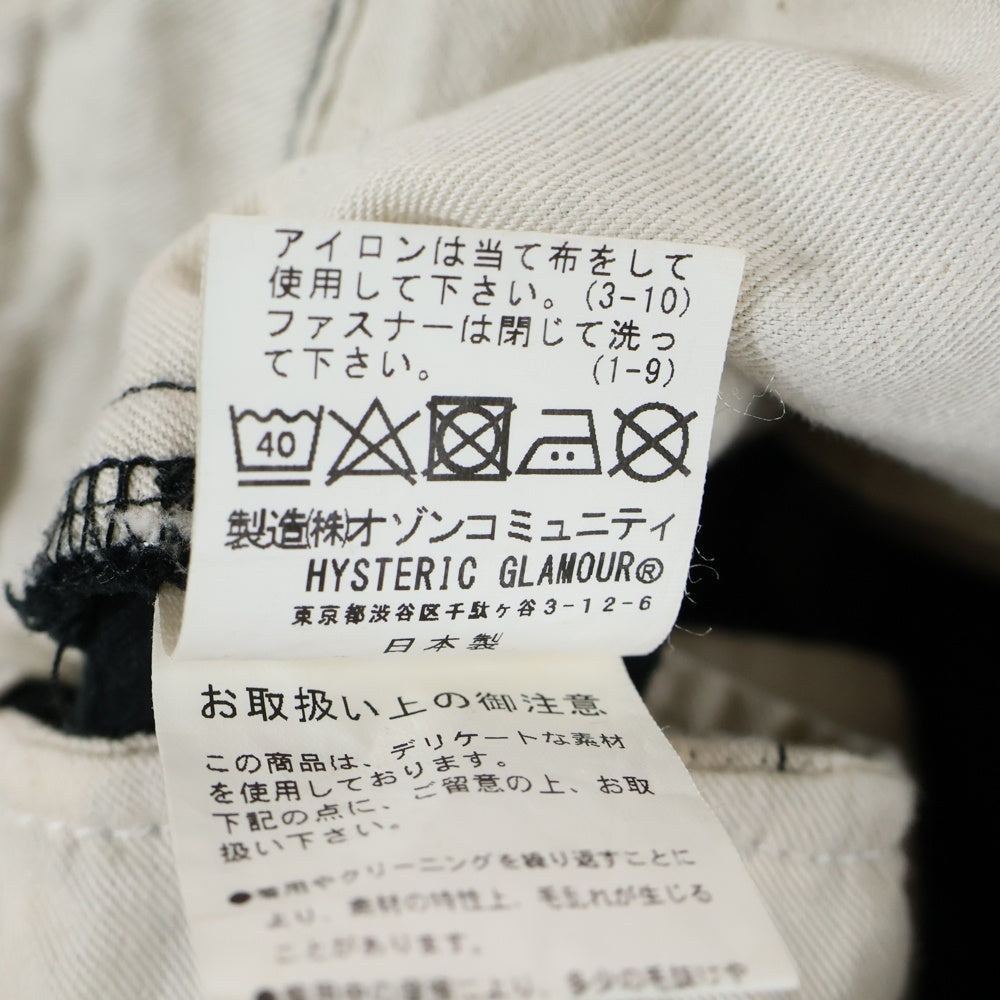 HYSTERIC GLAMOUR(ヒステリックグラマー) コーデュロイ 6ポケットカーゴパンツ TYPE M-65 ブラック 02243AP07