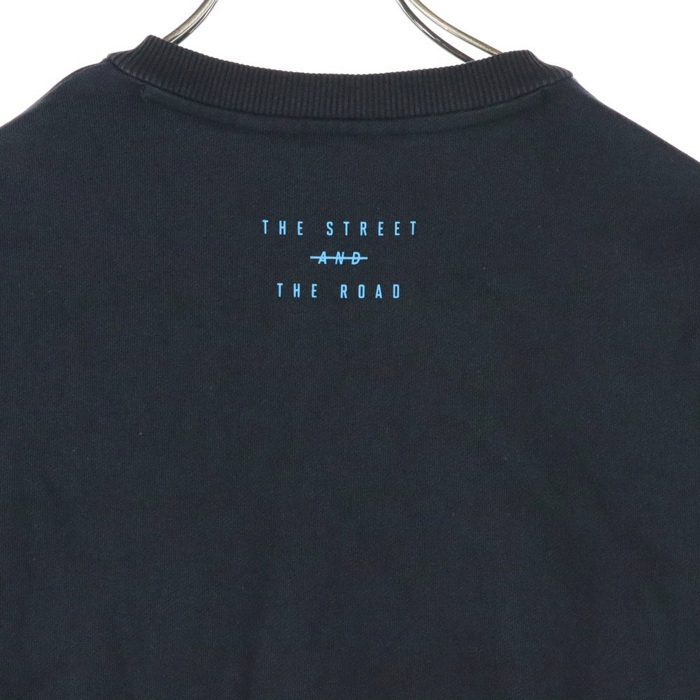 MAISON MIHARAYASUHIRO(メゾンミハラヤスヒロ) ×FILA フィラ パッチワーク プルオーバー スウェット トレーナー ブラック P07SW202