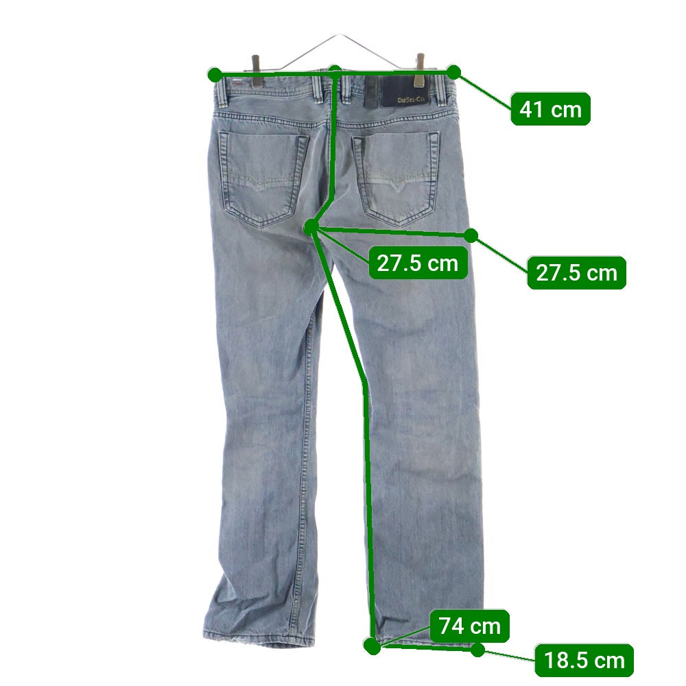 DIESEL(ディーゼル) VIKER Straight Pants デニムストレートパンツ インディゴ