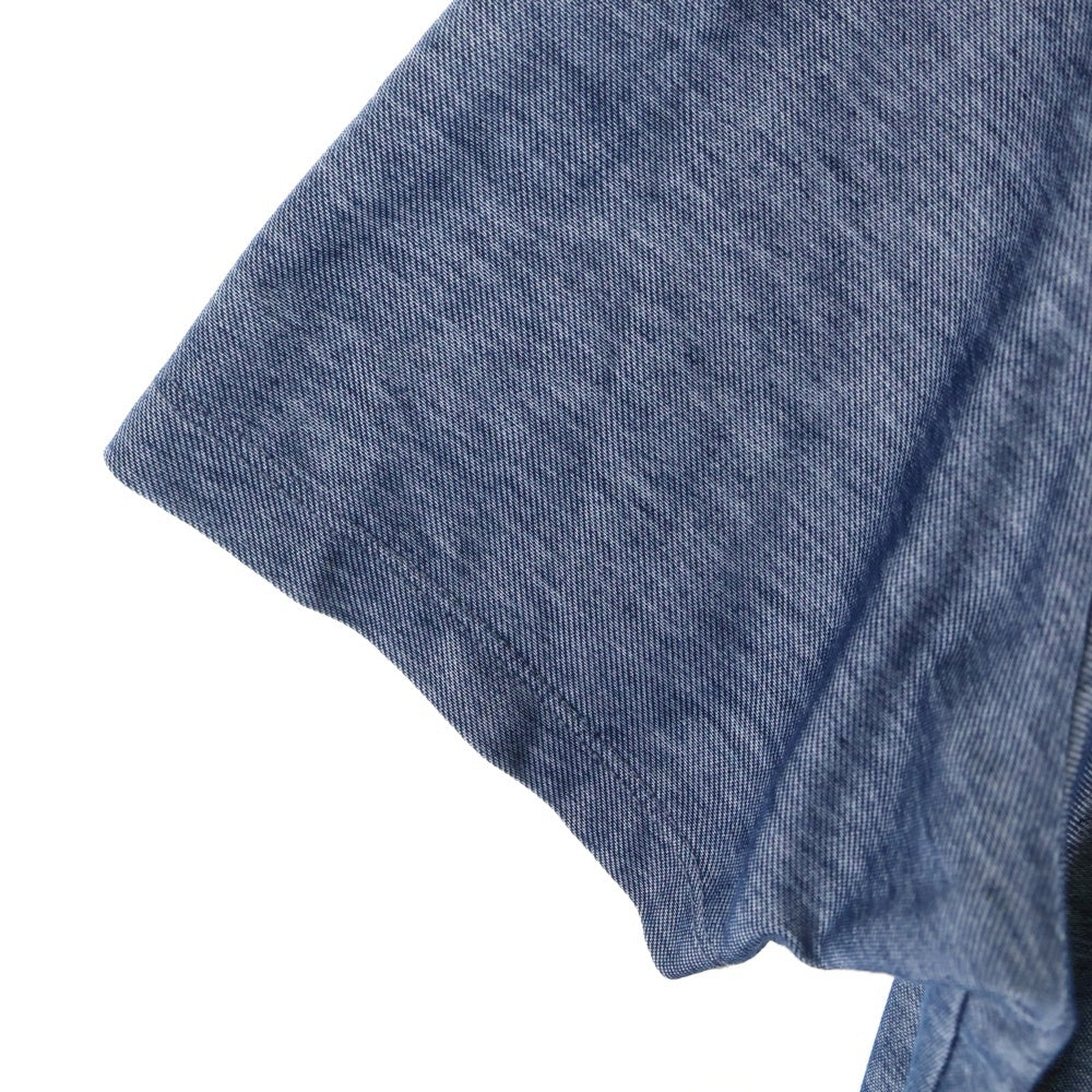 MIHARA YASUHIRO(ミハラヤスヒロ) 双子 ポケット付き クルーネック 半袖Tシャツ ブルー 61673855