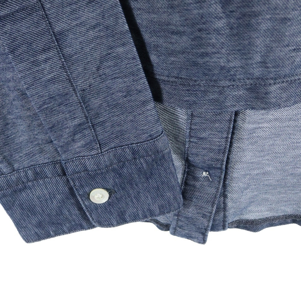 MIHARA YASUHIRO(ミハラヤスヒロ) 双子 ポケット付き クルーネック 半袖Tシャツ ブルー 61673855