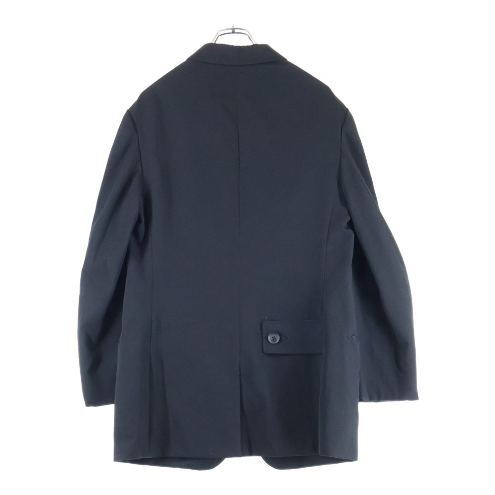 Yohji Yamamoto POUR HOMME(ヨウジヤマモト プールオム) ウールギャバジン フラップポケットリバーシブル テーラードジャケット ブラック HR-J22-100