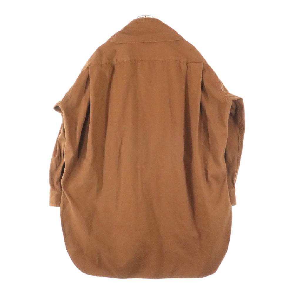 MAISON MIHARAYASUHIRO(メゾンミハラヤスヒロ) オーバーサイズ レイヤード 長袖シャツジャケット ブラウン A01SH151
