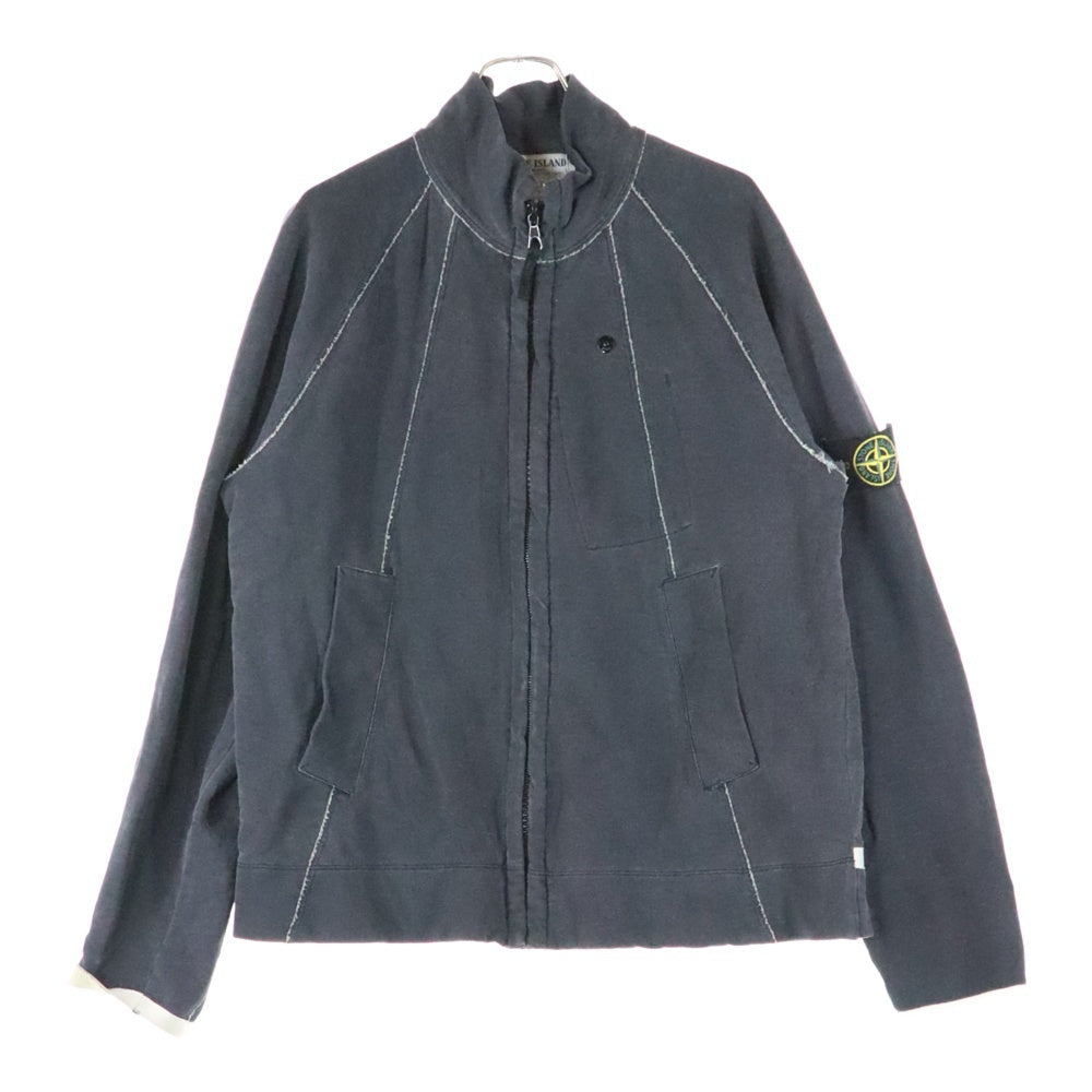 STONE ISLAND(ストーンアイランド) 袖ロゴワッペン付き コットン ジップアップジャケット グレー 44150W59 18