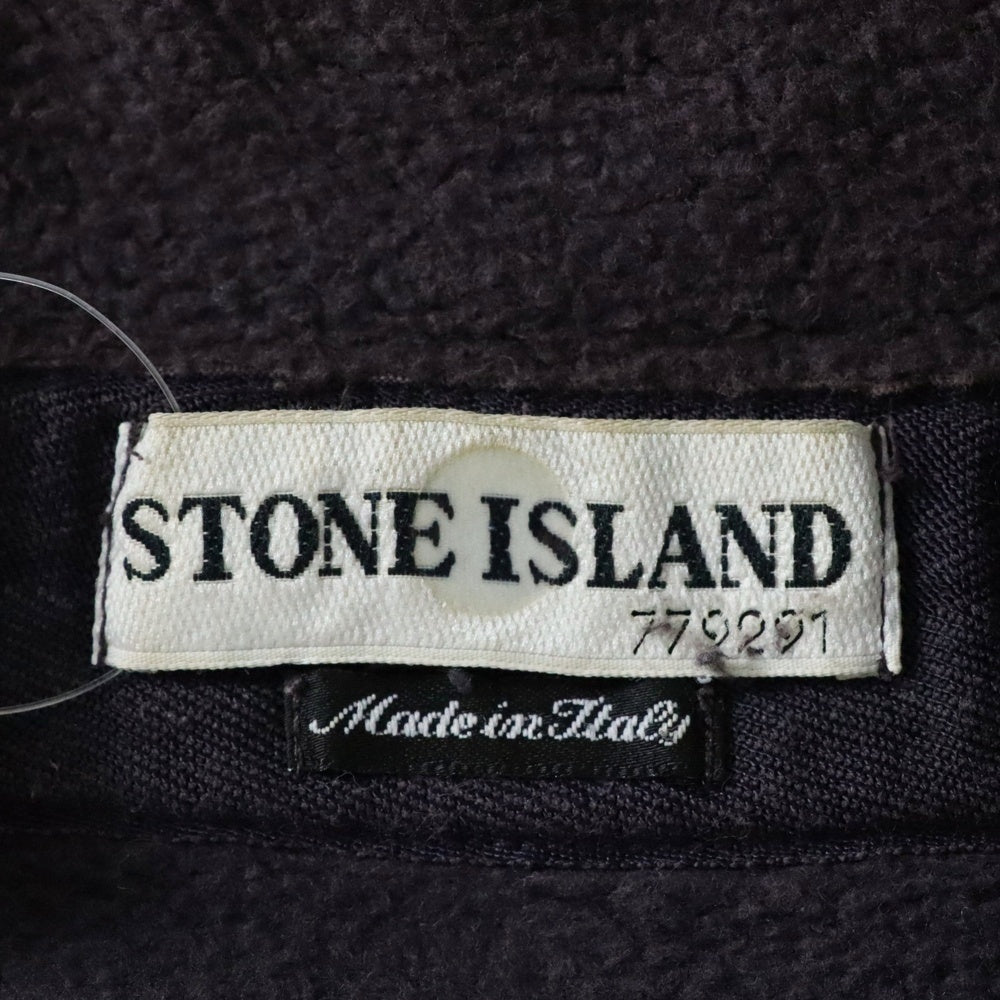 STONE ISLAND(ストーンアイランド) 袖ロゴワッペン付き ハイネック ハーフジップ スウェット トレーナー パープル 37156M57 13