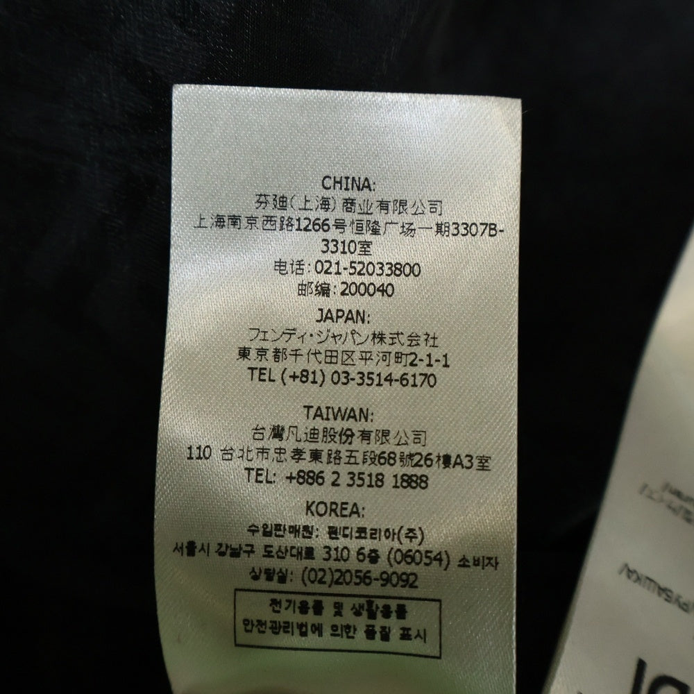 FENDI(フェンディ) ×VERSACE フェンダーチェ シースルーシャツ 長袖シャツ ブラック 12CPF-22-573