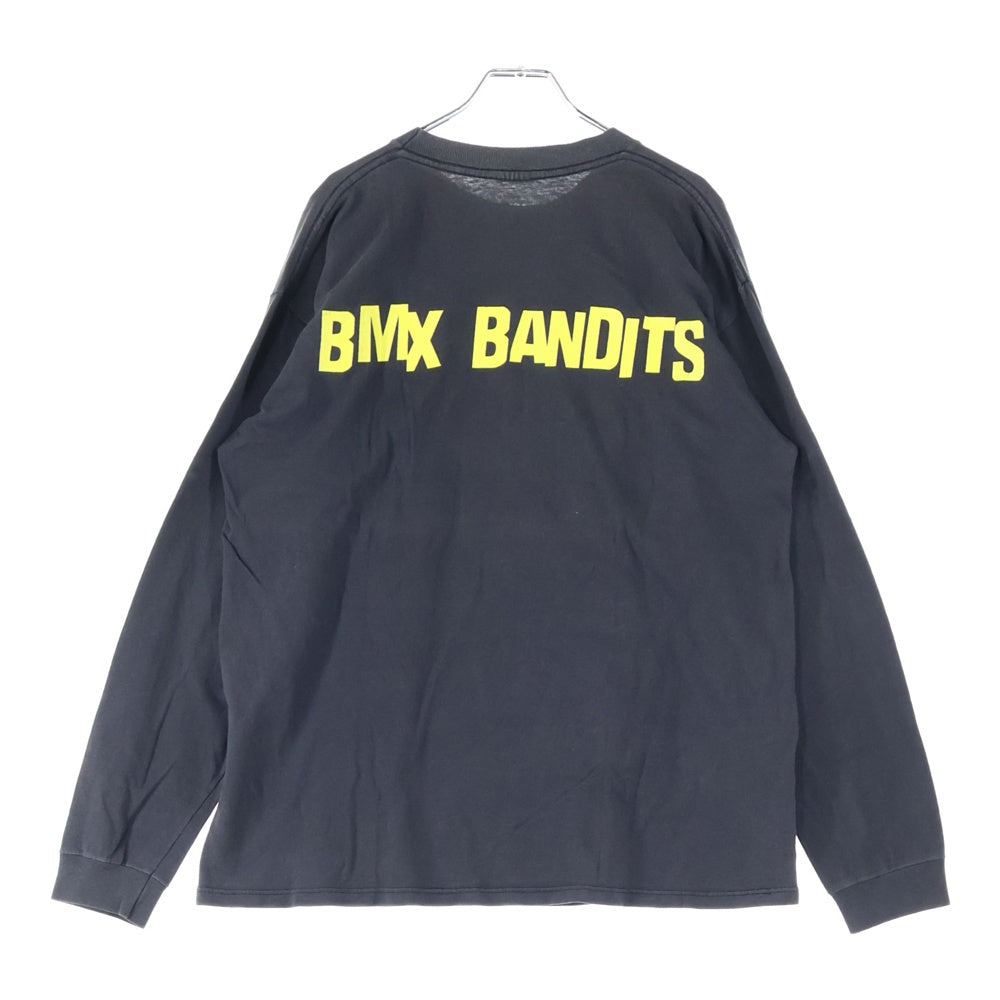 VINTAGE(ヴィンテージ) 90s BMX BANDITS L/S TEE バンドT 長袖 クルーネック ロンT ブラック