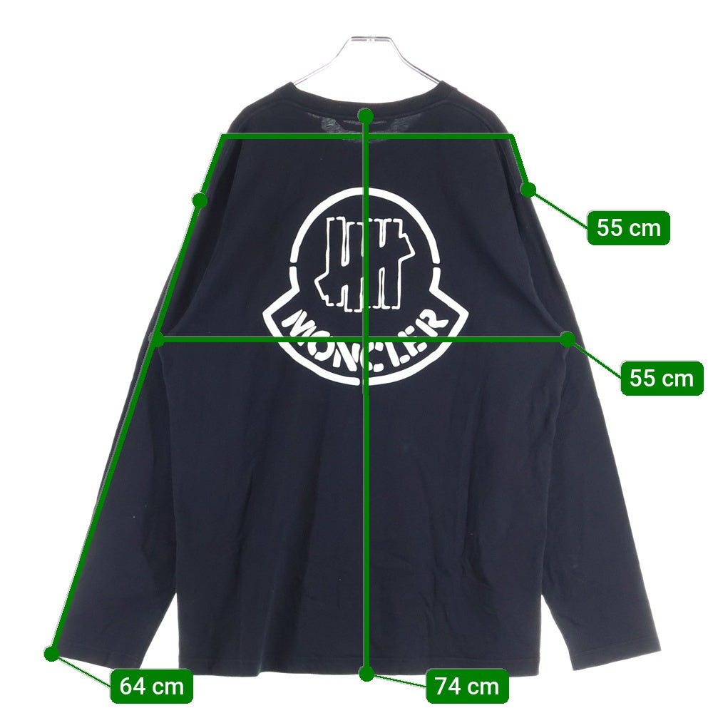 MONCLER GENIUS(モンクレール ジーニアス) ×UNDEFEATED MAGLIA T-SHIRT ロンT 長袖 クルーネック ブラック F20928D70510