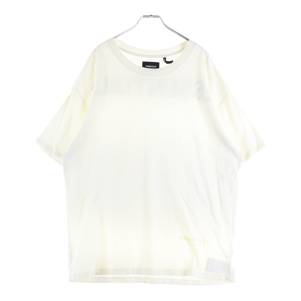 ESSENTIALS FEAR OF GOD(エッセンシャル フィアオブゴッド) バックロゴプリント クルーネック 半袖Tシャツ ホワイト