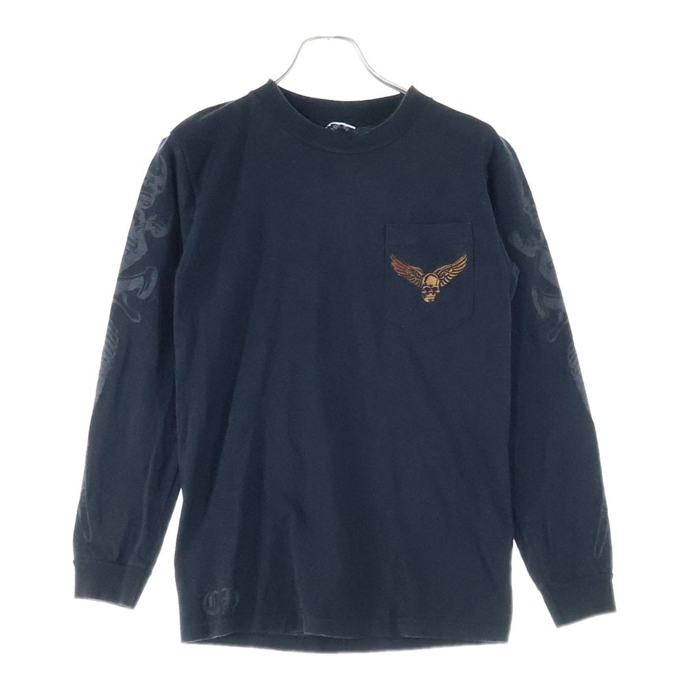 CHROME HEARTS(クロムハーツ) OLD FOTI L/S Tee オールドモデル フォティ マハリア フロント フォトプリント Tシャツ 長袖カットソー ブラック