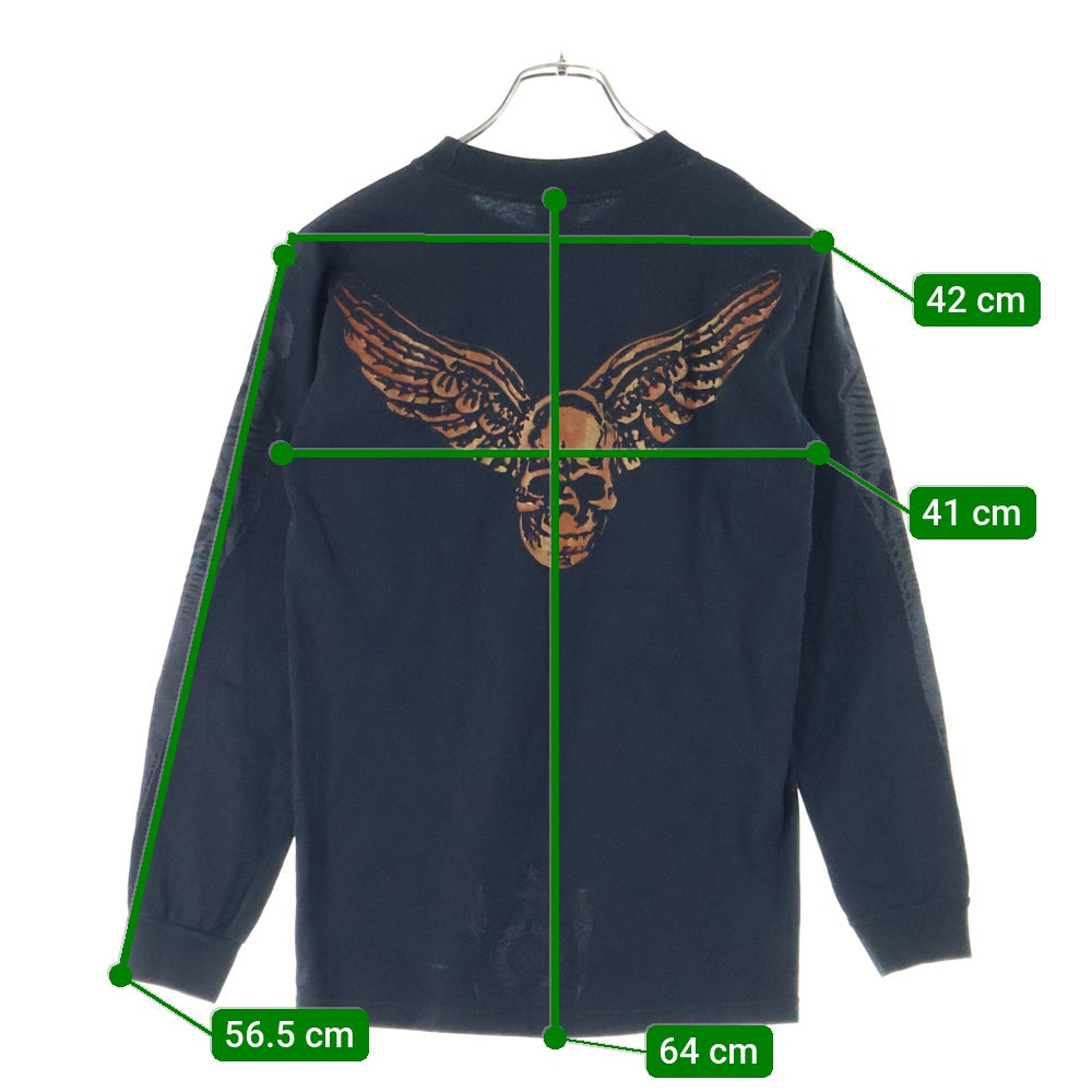 CHROME HEARTS(クロムハーツ) OLD FOTI L/S Tee オールドモデル フォティ マハリア フロント フォトプリント Tシャツ 長袖カットソー ブラック