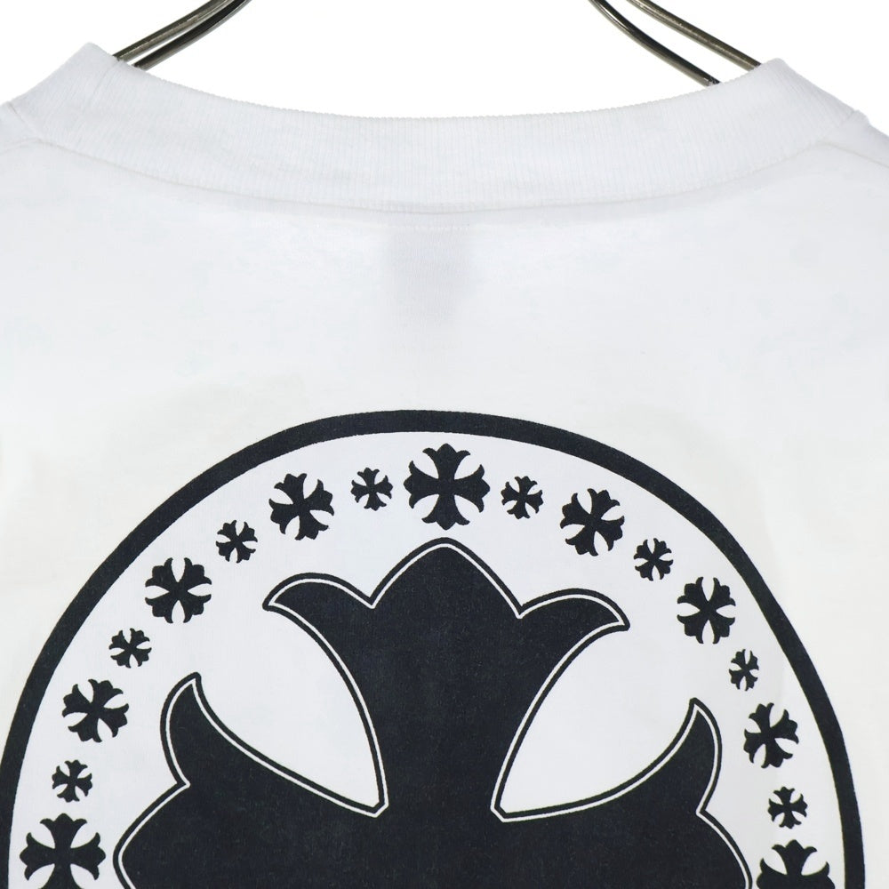 CHROME HEARTS(クロムハーツ) CH PLUS CHプラスプリント クルーネック 長袖Tシャツ ホワイト