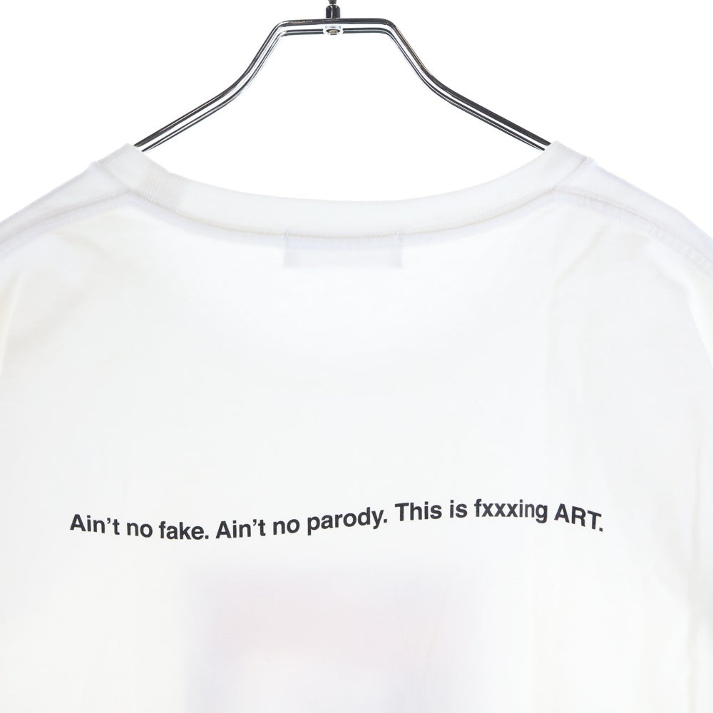 GOD SELECTION XXX(ゴッドセレクショントリプルエックス) フロントプリント クルーネック 半袖Tシャツ ホワイト GX-A20-ST-22