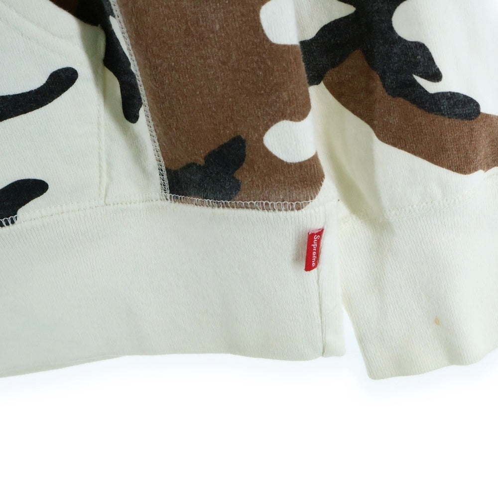 SUPREME(シュプリーム) 16AW Box Logo Hooded Sweatshirt カモ柄 ボックスロゴ スウェット プルオーバーパーカー ホワイト